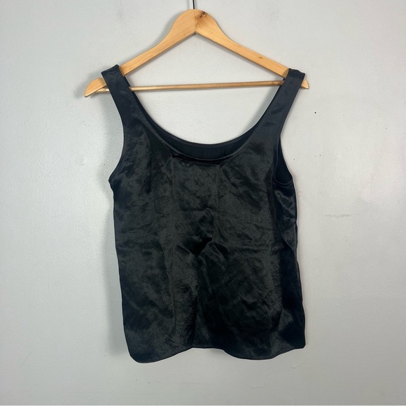 Artizia Babaton Dedicate Satin Top Satin scoopneck black size small - Picture 5 of 7